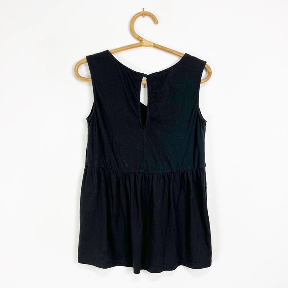Victoria's Secret black and gold sequin cotton modal empire waist tank top Small - Picture 2 of 8
